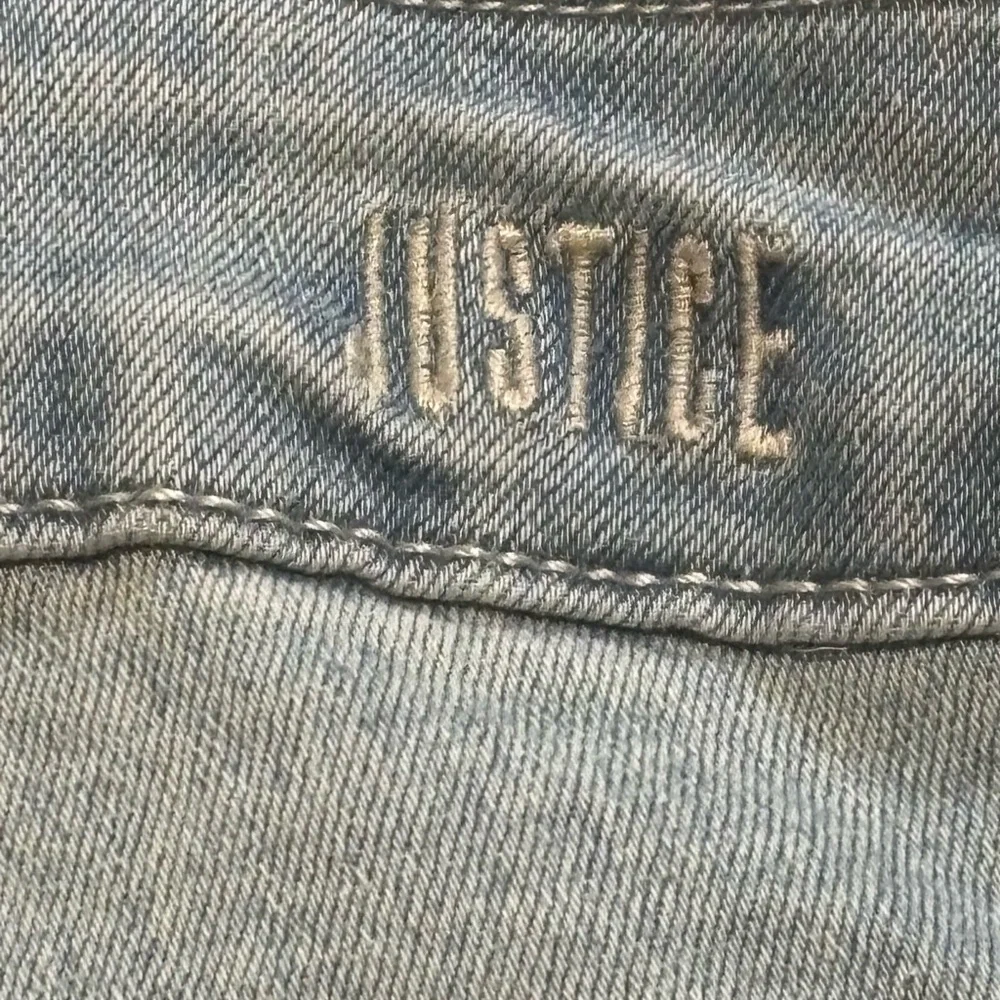 Kids Denim Overalls‎ the legs were trimmed up